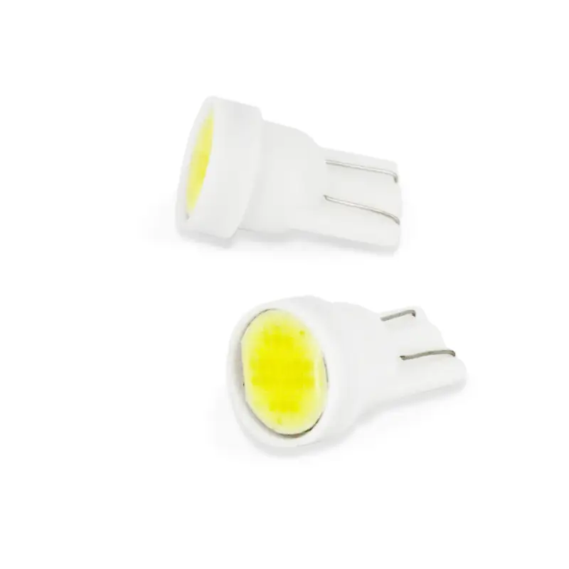 Disponibil imediat Set 2x bec LED T10 (W5W) COB 18 chip 12V pentru interior și portbagaj