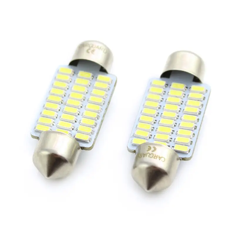 Set 2 becuri LED sofit 36 mm 12V pentru plafonieră și număr, CLD023 Livrare rapidă