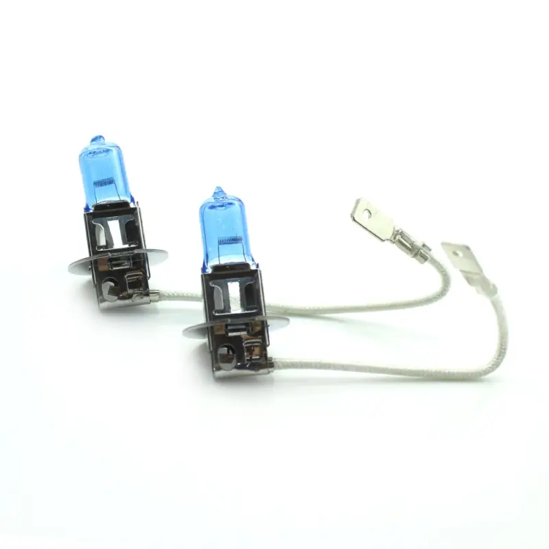 Reducere specială Set 2 becuri halogen H3 12V 100W +130% intensitate, Long Life Xenon Blue Carguard