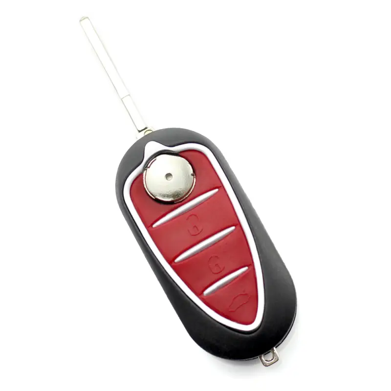 Noutate Carcasă cheie Alfa Romeo tip briceag cu 3 butoane, înlocuire husă Carguard