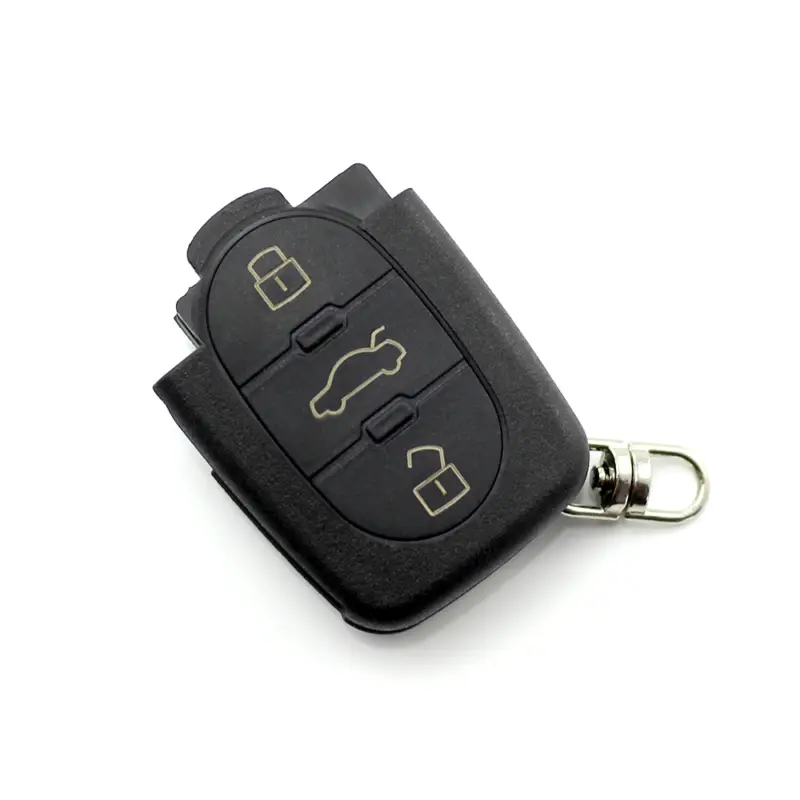Carcasă cheie Audi cu 3 butoane, baterie CR2032 inclusă, fără panică – Carguard Popular