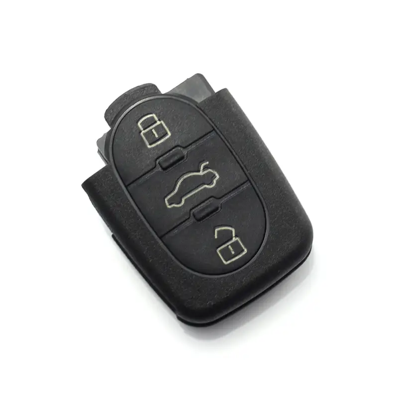 Cumpărături sigure Carcasă cheie Audi cu 3 butoane și baterie 1616, fără panică – Carguard