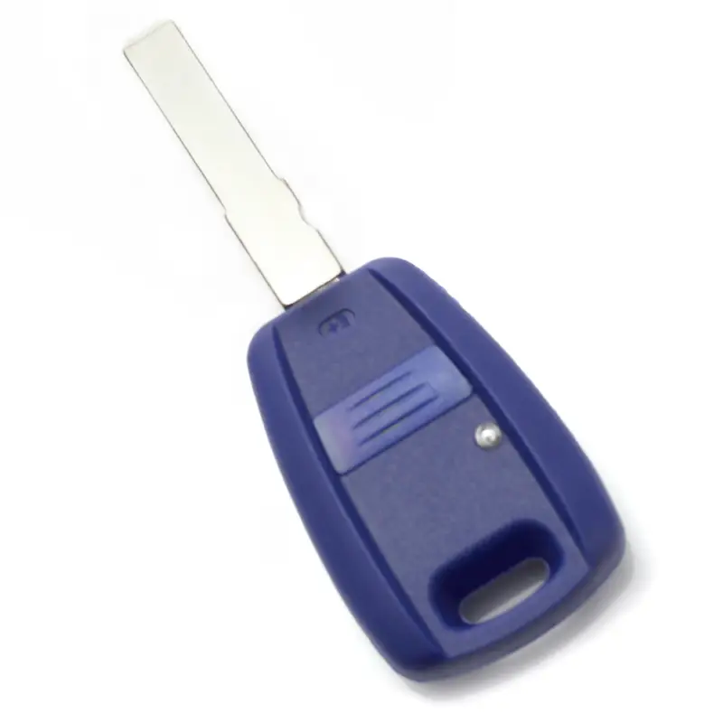Carcasă cheie Fiat cu 1 buton, albastră, pentru chip TPX lung (fără logo) Ieftin