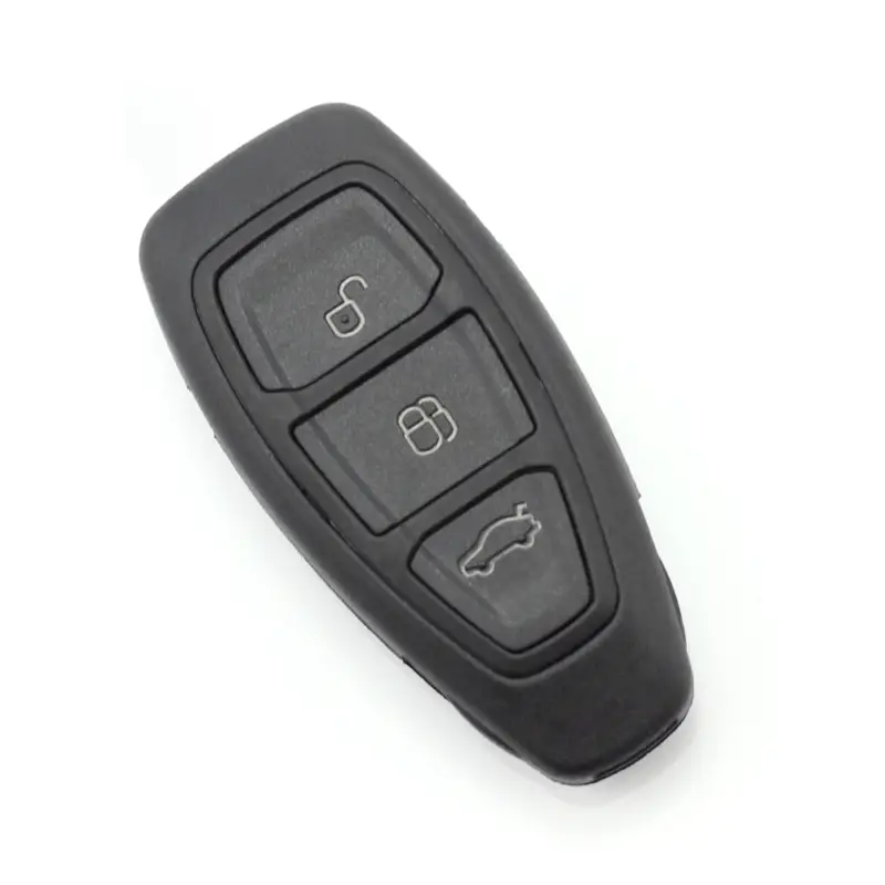 Noutate Carcasa cheie Ford Smartkey cu 3 butoane si lama de urgenta, neagra