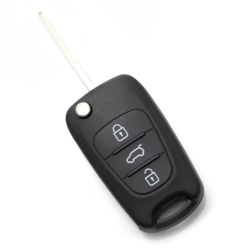 Promoție Carcasă cheie tip briceag Hyundai i30 și ix35, 3 butoane, neagră
