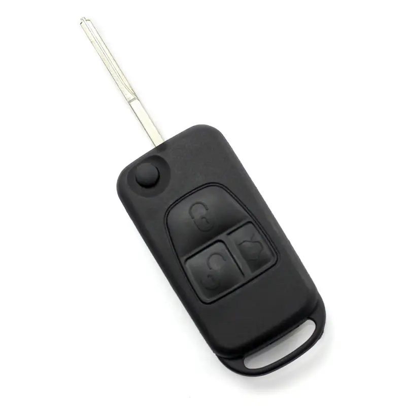 Carcasă cheie briceag Mercedes, 3 butoane, lamă 2 piste – înlocuire carcasă Reducere de preț