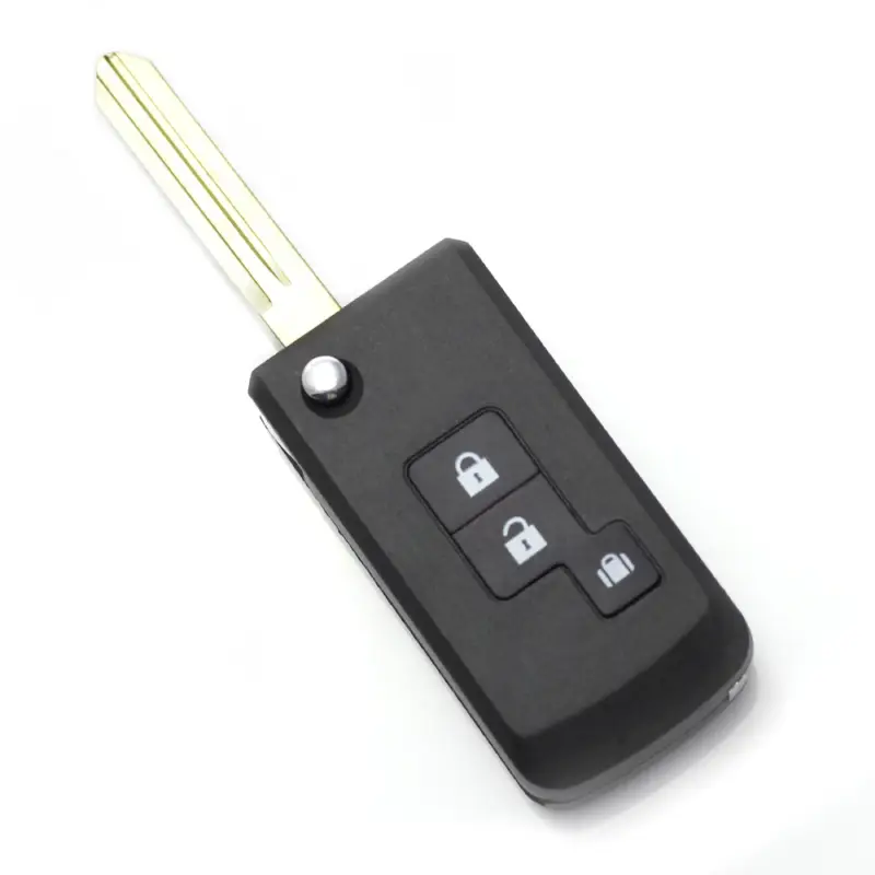 Livrare gratuită Carcasa cheie tip briceag pentru Nissan, 2+1 butoane, varianta modificata