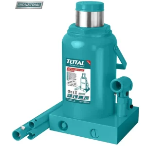 Retur ușor Cric hidraulic auto tip butelie TOTAL, 30T, industrial, cu supapă de siguranță