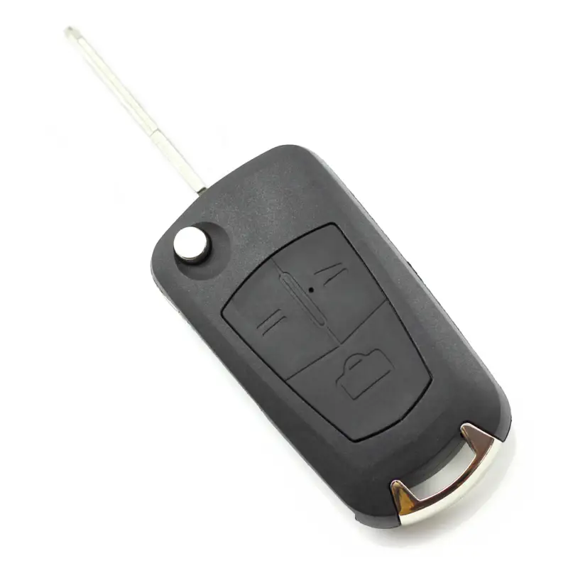Retur ușor Carcasă cheie briceag Opel cu 3 butoane și lamă pe dreapta, Carguard