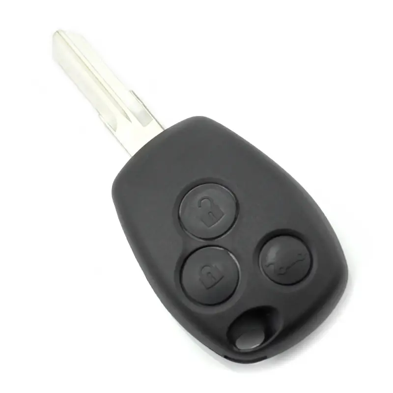 Cel mai bun preț Carcasă cheie Dacia/Renault cu 3 butoane și suport baterie din inox