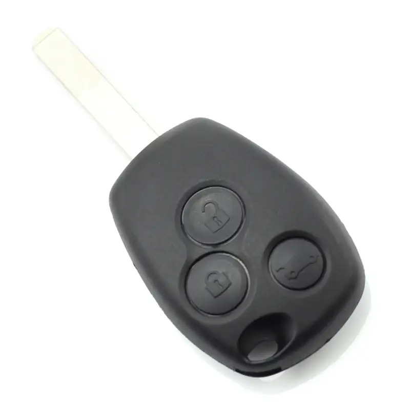 Cumpără acum Carcasa cheie Dacia/Renault cu 3 butoane, suport baterie inox