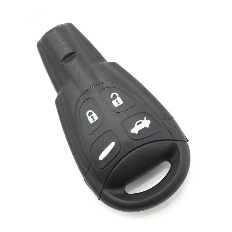Disponibil imediat Carcasă cheie Saab cu 4 butoane, înlocuire husă telecomandă auto
