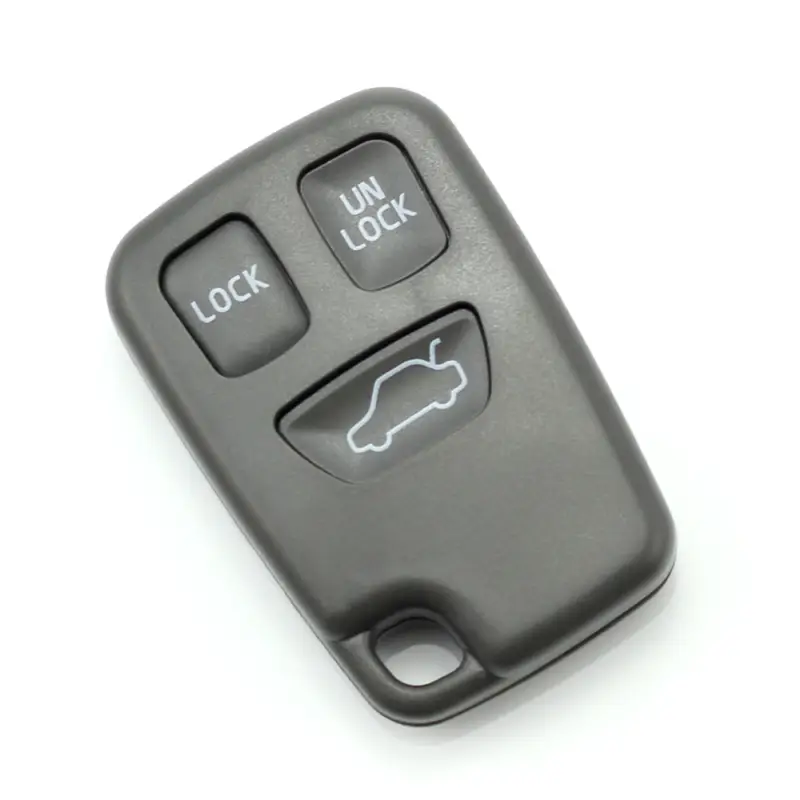 Carcasă cheie Volvo cu 3 butoane, model tip telecomandă, neagră Popular