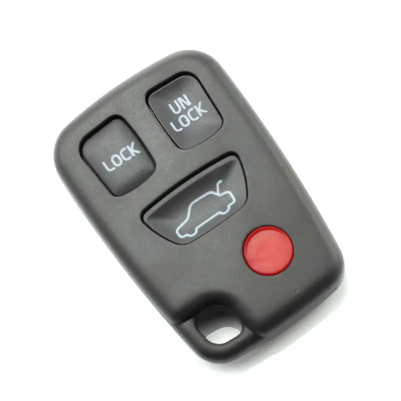 Carcasă cheie Volvo cu 3+1 butoane, tip telecomandă, neagră Popular