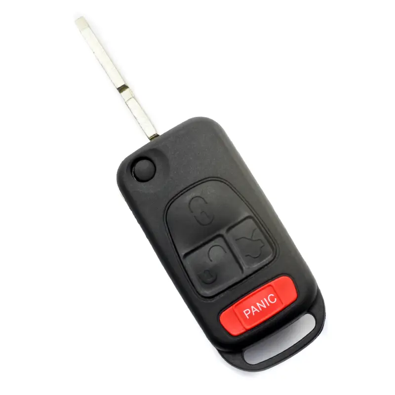 Carcasa cheie briceag pentru Mercedes, 3 butoane + panica, lama 4 piste Livrare expres