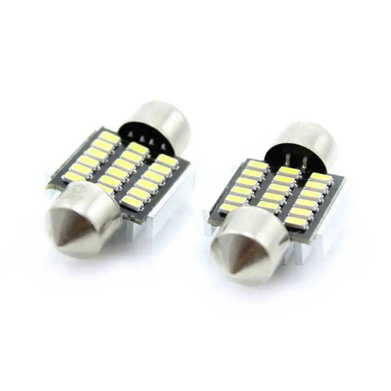 Set 2 becuri LED sofit 31mm CANBUS 6000K pentru plafonieră și număr Vezi acum