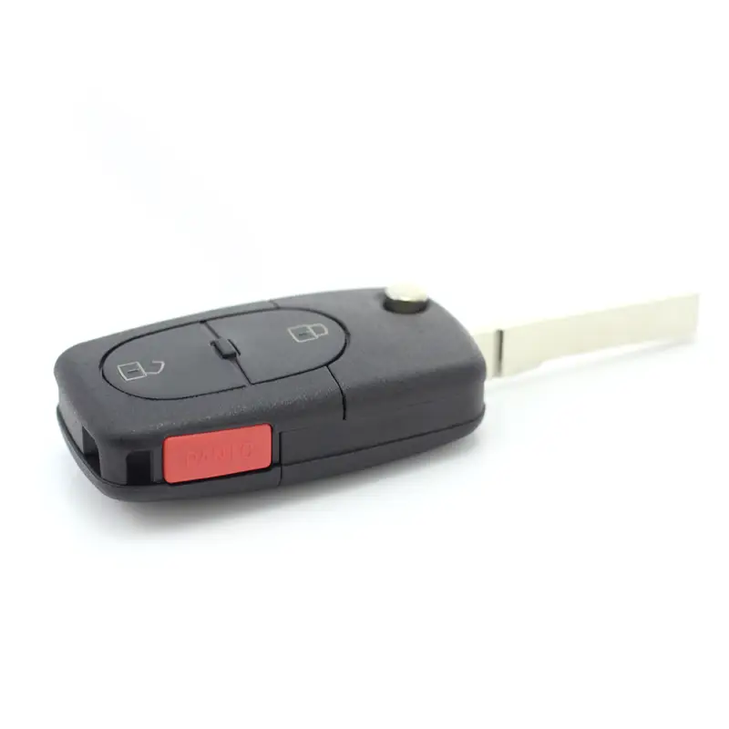 Ofertă Carcasă cheie tip briceag pentru Audi, 2+1 butoane, panică, CR2032