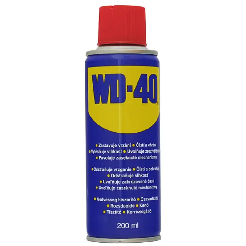 Promoție Spray WD-40 200 ml multifuncțional pentru lubrifiere, curățare și protecție