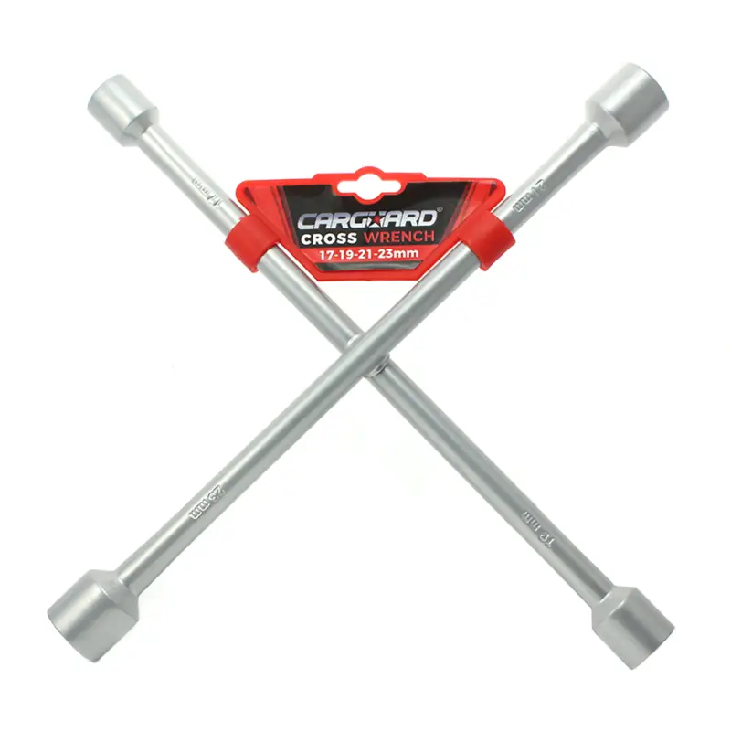 Cheie de roată în cruce Carguard 17, 19, 21, 23 mm, lungime 355 mm Promoție
