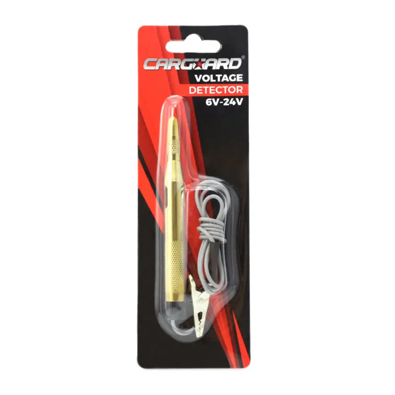 Tester de tensiune 6–24V CARGUARD cu carcasă din cupru, tip lampă de probă Ultima șansă