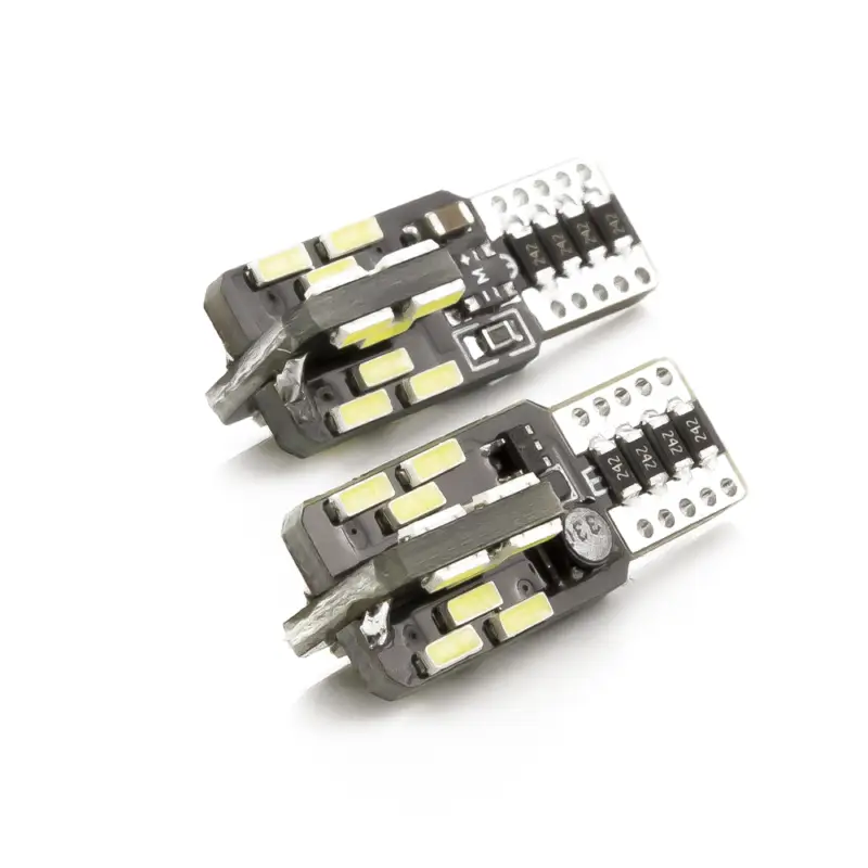 Plată securizată Set 2 becuri LED T10 W5W Canbus pentru interior si portbagaj, 12V, alb - Carguard