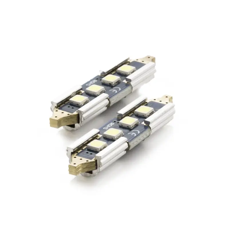 Preț mic Set 2 becuri LED Canbus C5W 39mm pentru interior și portbagaj, alb 12V