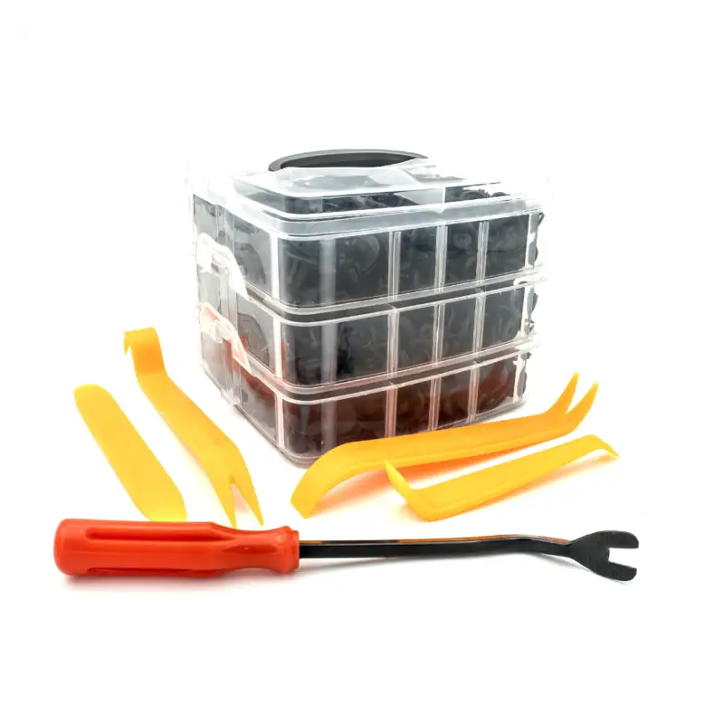 Mai ieftin Set 620 cleme din plastic pentru auto cu 5 unelte de demontare Carguard