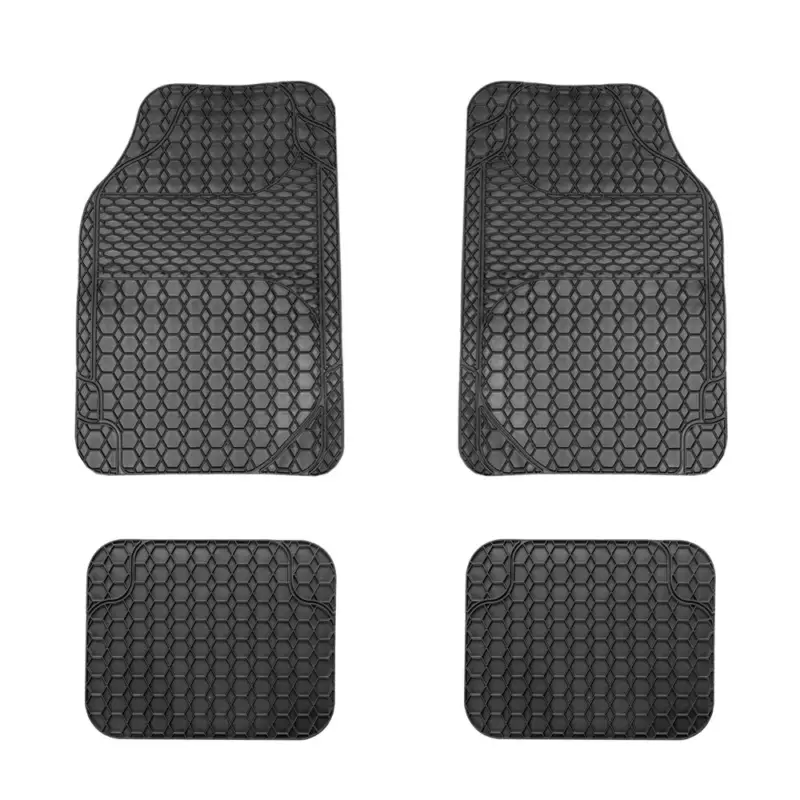 Set covorașe auto universale ajustabile Carguard din PVC, negru (4 buc.) Lichidare de stoc