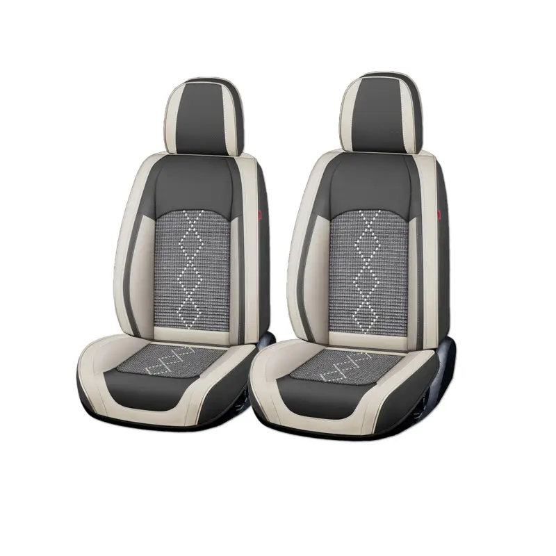 Super ofertă Set huse scaune auto premium Carguard Deluxe 5 locuri, gri deschis/gri inchis