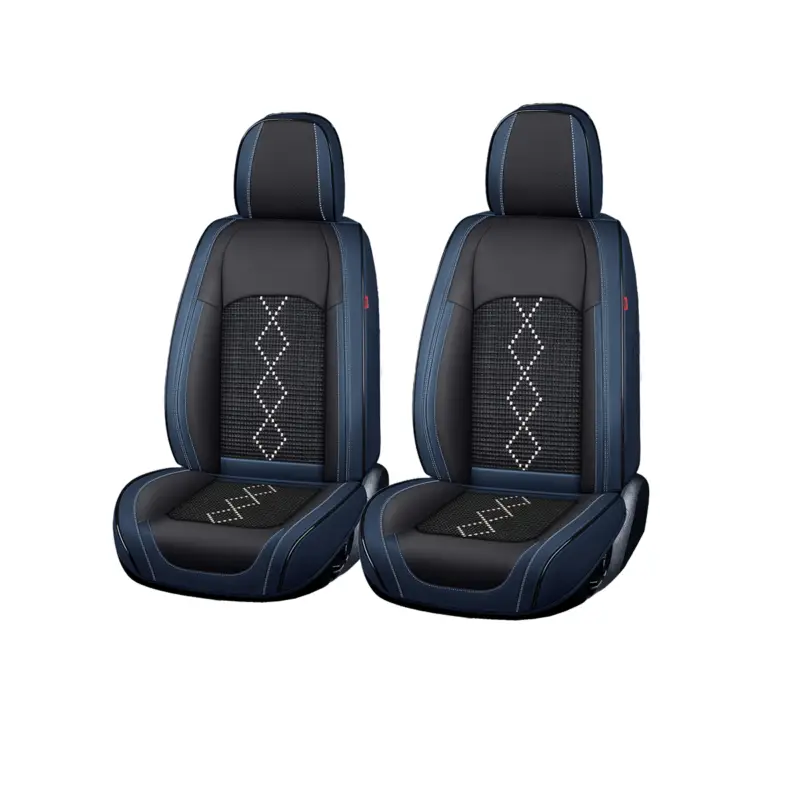 Set huse scaune auto premium 5 locuri Carguard Deluxe, negru-albastru Reduceri