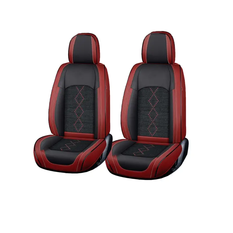 Set huse scaune auto premium 5 locuri Carguard Deluxe, roșu-negru Ieftin