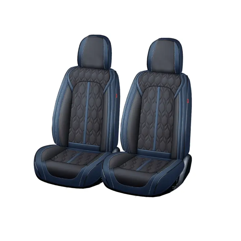Set huse scaune auto premium 5 locuri Carguard Deluxe, albastru-negru Discount