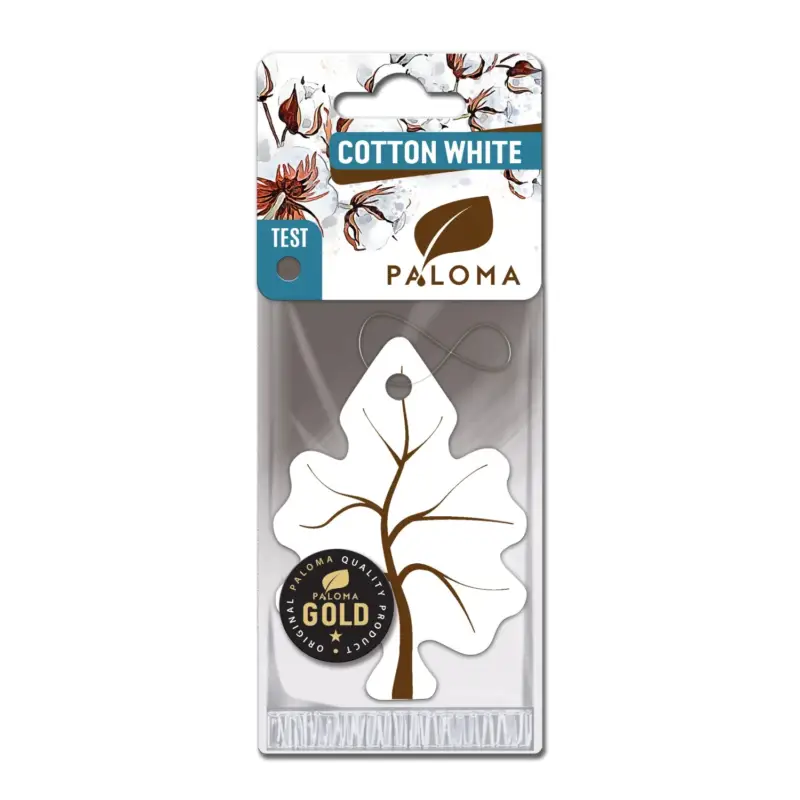 Odorizant auto Paloma Gold Cotton White, aromă de bumbac proaspăt, până la 60 zile Ieftin