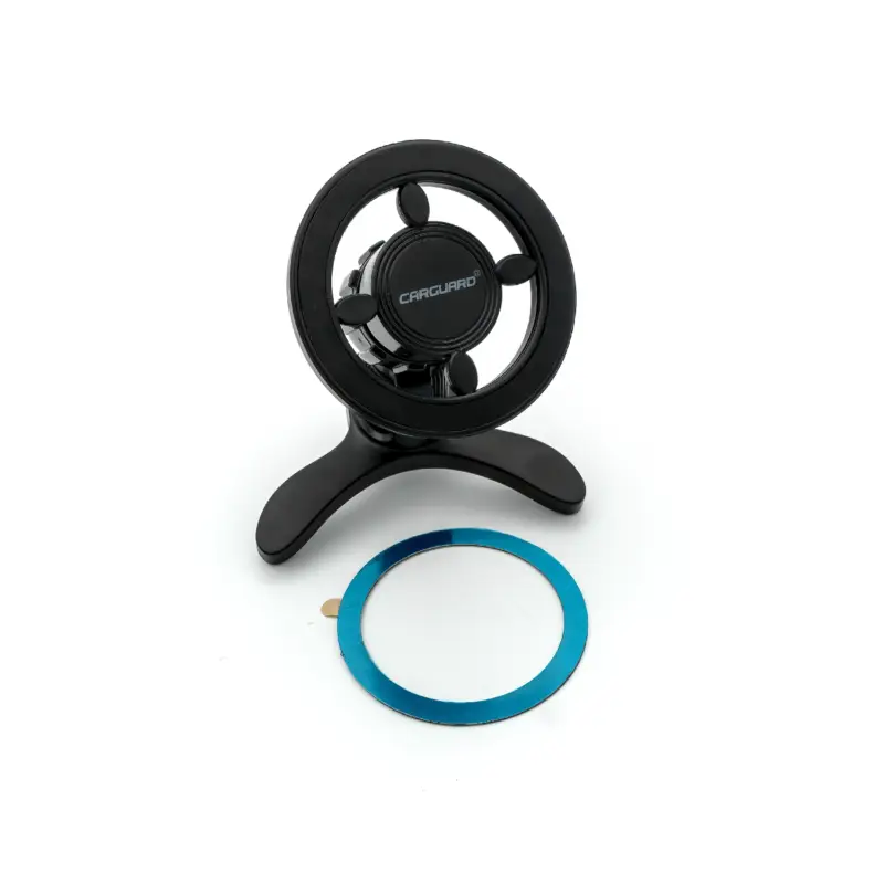 Plată securizată Suport auto telefon MagSafe pentru grila de ventilație Carguard, negru