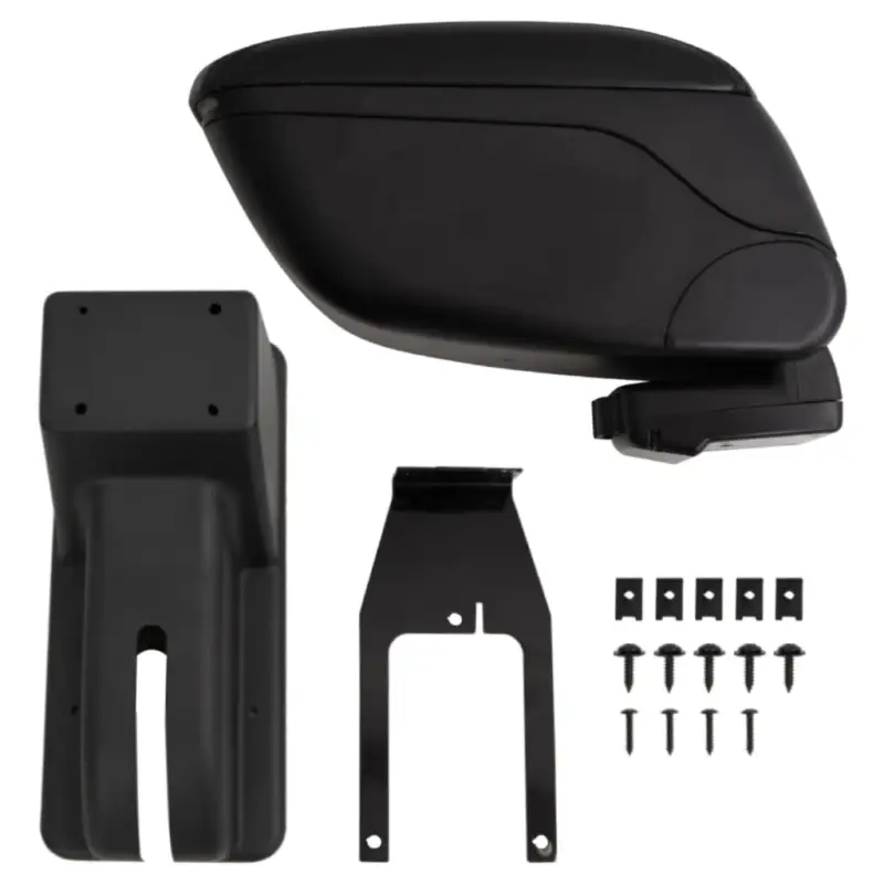 Cotieră auto, negru, 12x29x(32-46) cm ABS GartenMobel Dekor Reducere de preț