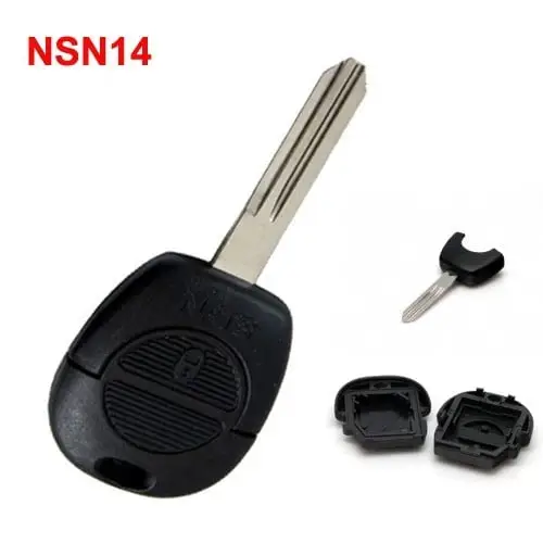 Plată securizată Carcasa cheie compatibila Nissan cu 2 butoane, lamela NSN14, fara cip