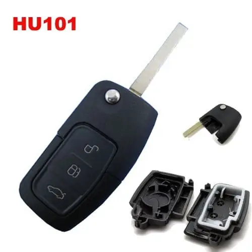 Carcasă cheie briceag compatibilă Ford Focus/Mondeo, 3 butoane, HU101 Preț mic