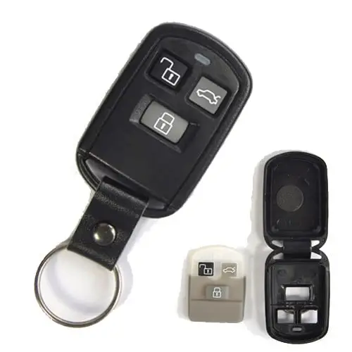 Carcasă cheie auto compatibilă Hyundai, 3 butoane, tip telecomandă Premium