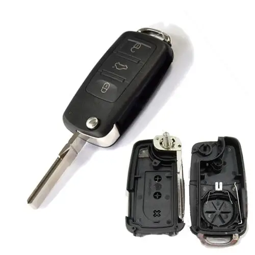 Carcasă cheie briceag compatibilă Audi A8, 3 butoane, fără cip (Aftermarket) Reducere
