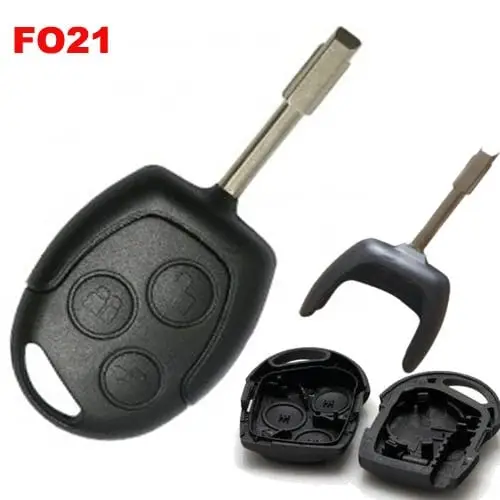 Carcasă cheie compatibilă Ford cu 3 butoane și lamelă FO21 tip CUI Livrare rapidă