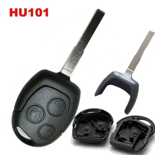 Carcasă cheie compatibilă Ford Focus cu 3 butoane și lamelă HU101, OEM Retur ușor