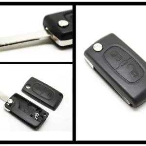Mai ieftin Carcasă cheie tip briceag compatibilă Peugeot 307, 2 butoane, fără cip