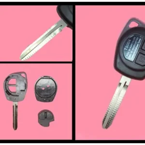 Carcasă cheie compatibilă Suzuki SX4 și Swift, cu lamelă TOY43 și butoane cauciuc Cumpără online