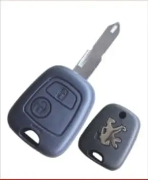 Carcasă cheie compatibilă Peugeot 206, 2 butoane, lamelă NE72 Lichidare de stoc