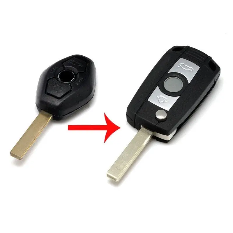 Reduceri Carcasă cheie tip briceag compatibilă BMW E46, 3 butoane, lamelă HU92 (fără electronică)
