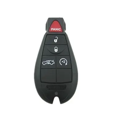 Carcasă cheie compatibilă SmartKey Jeep, 4 butoane + buton Panic, OEM Ieftin
