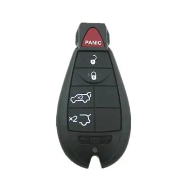 Carcasă cheie compatibilă SmartKey Jeep, 4 butoane cu Panic, portbagaj și lunetă Reducere de preț