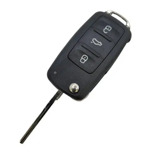Cumpără acum Carcasă cheie auto compatibilă MK6 cu 3 butoane, fără electronică, aftermarket