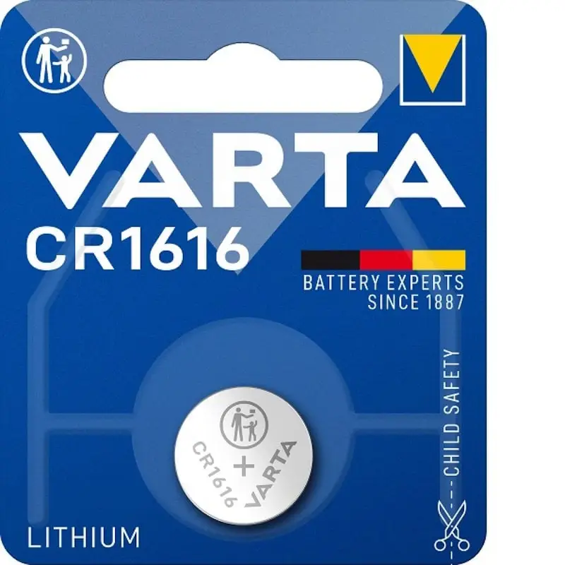 Doar azi Baterie litiu Varta CR1616 3V pentru telecomenzi auto și dispozitive