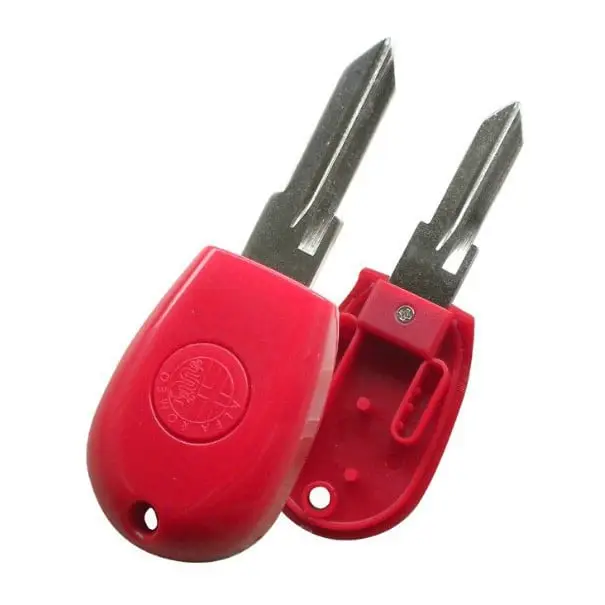Lichidare de stoc Cheie auto compatibilă Alfa Romeo cu locaș cip, carcasă roșie și lamelă GT10R